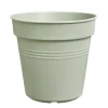 New ELHO Pot de culture en polypropylène vert pierre Green basics - Ø 21 x H 19,3 cm