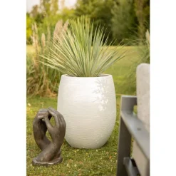 Sale EDA Pot Egg Graphit blanc cérusé - D.50 x H60