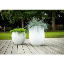 Sale EDA Pot Egg Graphit blanc cérusé - D.50 x H60