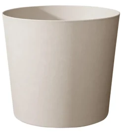 Sale EDA Pot en matière recyclée coloris blanc calcaire Poetic Elément conique 86,2 L- Ø 49,3 x H 42 cm