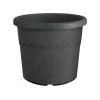 Discount ELHO Pot en plastique recyclé gris anthracite Algarve Cilindro - Ø 48 x H 40 cm