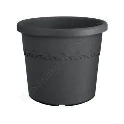 Discount ELHO Pot en plastique recyclé gris anthracite Algarve Cilindro - Ø 48 x H 40 cm