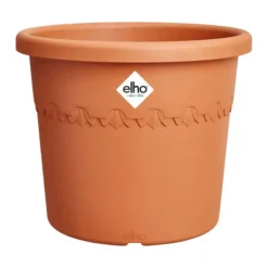 Best ELHO Pot en plastique recyclé Terra Algarve Cilindro - Ø 34,5 x H 29 cm