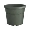 New ELHO Pot en plastique recyclé vert thyme green Algarve Cilindro - Ø 34,5 x H 29 cm