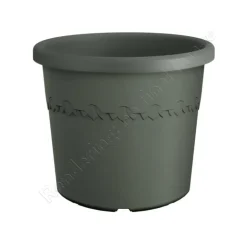 New ELHO Pot en plastique recyclé vert thyme green Algarve Cilindro - Ø 34,5 x H 29 cm