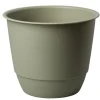 New POETIC Pot en plastique vert kaki Joy 25 - Ø 24,6 x H 20,3 cm