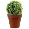 Online DECOLINES Pot horticole en acier peint brun antique Ø 32 x H 28 cm