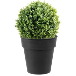 Sale DECOLINES Pot horticole en acier peint anthracite Ø 32 x H 28 cm