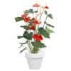 Outlet DECOLINES Pot horticole en terre cuite émaillée Blanc – D25 x H23