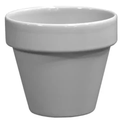 Discount DECOLINES Pot horticole émaillé gris Ø 25 cm