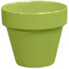 Online DECOLINES Pot horticole émaillé moutarde Ø 19 x H 17 cm