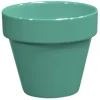 Online DECOLINES Pot horticole émaillé vert amande Ø 19 x H 17 cm