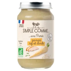 Outlet SIMPLE COMME Pot panais riz dinde bio - 190g