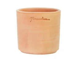 Best POTERIE GOICOECHEA Pot Petit Cylindre coloris rose en terre claire - Ø 8,5 cm x 8,5 cm x 0,300 L