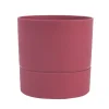 Best POETIC Pot rond à réserve d’eau en polypropylène rose Terra Eda Aquaduo - Ø 19,3 x H 19,3 cm
