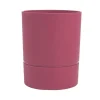 POETIC Pot rond à réserve d’eau en polypropylène rose Terra Eda Aquaduo Orchidée - Ø 12,5 x H 15,5 cm