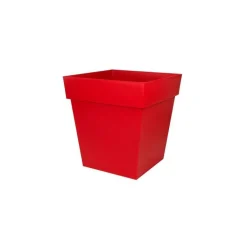 Sale EDA Pot Toscane carré coloris rouge rubis 49,5 x 49,5 x 52,5 cm de 87 L