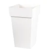 Best EDA Pot Toscane carré haut blanc L.40 x l.39 x H.65 cm