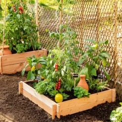 Discount BOTANIC® Potager carré brut - 120 x 120 x 16 cm