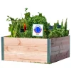 Best MON PETIT POTAGER Potager carré en bois gamme Design - 80 x 75 x 36 cm