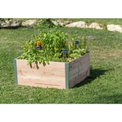 Best MON PETIT POTAGER Potager carré en bois gamme Design - 80 x 75 x 36 cm