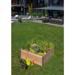 Sale MON PETIT POTAGER Potager composteur en bois Keyhole petit modèle - 120 x 115 x 48 cm