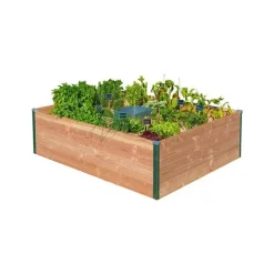 Discount MON PETIT POTAGER Potager composteur en bois Keyhole moyen modèle - 170 x 120 x 48 cm