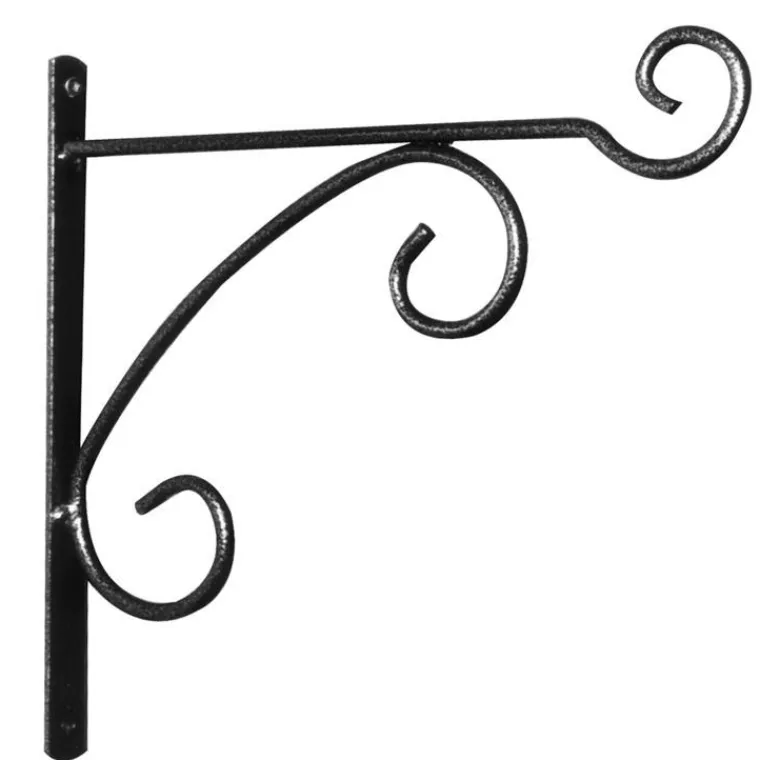 Best LOUIS MOULIN Potence en fer rond gris martelé 40 cm