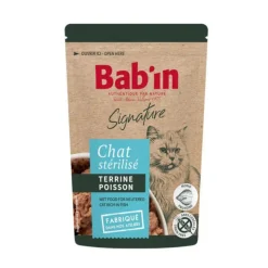 New BABIN Pâtée pour chat au poisson terrine Bab'in Signature - 80 g