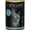 New CAT'S LOVE Pâtée pour chat au poisson pur Adult – en boîte de 400 g