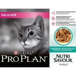 Discount PRO PLAN Pâtée pour chat delicate au poisson 10 x 85 g