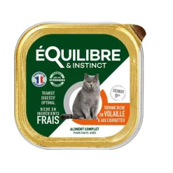 Sale EQUILIBRE & INSTINCT Pâtée pour chat senior à la volaille et aux courgettes Équilibre & Instinct - 85 g