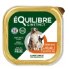Best EQUILIBRE&INSTINCT Pâtée pour chien volaille pois en barquette de 300 g
