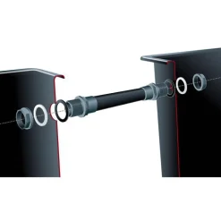 UBBINK Quadra kit connection 2 x Ø 50 mm, 1 tuyau de raccordement L