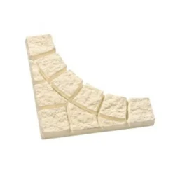 Hot HAIRIE GRANDON Quart de tour d'arbre à petit pavé en béton coloris beige - 44,8 x 44,8 cm