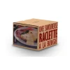Clearance COOKUT Raclette à la bougie pour 2 coloris rouge en métal et bois - 14,5 x 14,5 x 6 cm