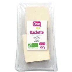 Hot OSE BIO Raclette au lait pasteurisé en tranches 26% bio - 400 g
