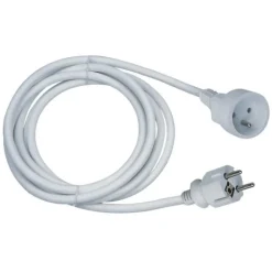 Discount 24DV Rallonge électrique 16 A coloris blanc - 5 m