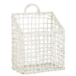 Best EDELMAN Range-magazines blanc tressé en fibres FSC - 30 x 22 x 27 cm