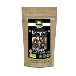 Online ETHNOSCIENCE Recharge poivre blanc bio de kampot biopartenaire 100g