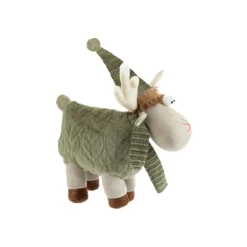 Hot Renne vert avec fourrure à 4 pattes - 56 cm