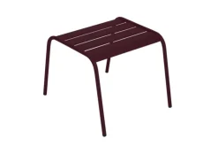 Outlet FERMOB Repose pieds en acier coloris cerise noire - 59,5 x 48 x 41 cm
