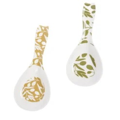 New CADES DESIGN Repose-cuillère en céramique Olivia - 9 x 22,8 cm