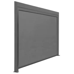 Sale Rideau extérieur pour pergolas bioclim coloris gris - 3 m