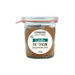 Discount CONSERVERIE DES SAVEURS Rillettes bio de thon au poivrons Conserverie saveurs - 100 g