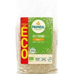PRIMÉAL Riz rond blanc Italie bio Primeal - 2 kg