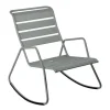 Outlet FERMOB Rocking chair Monceau coloris gris en acier - 68 x 78 cm