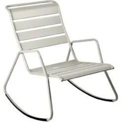 Sale FERMOB Rocking chair Monceau coloris gris en acier - 68 x 78 cm