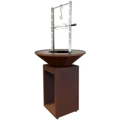 Outlet OYAT Rôtissoire pour brasero en acier - 50 x 73 cm