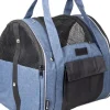 Clearance FLAMINGO Sac à dos de transport pour animal de compagnie coloris bleu Lene - 36 x 32 x 32 cm